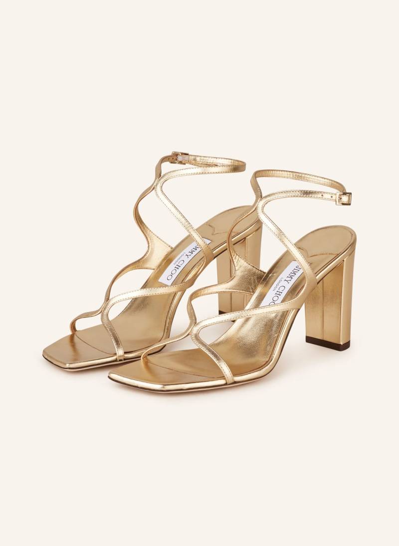 Jimmy Choo Sandaletten Azie 85 gold von Jimmy Choo