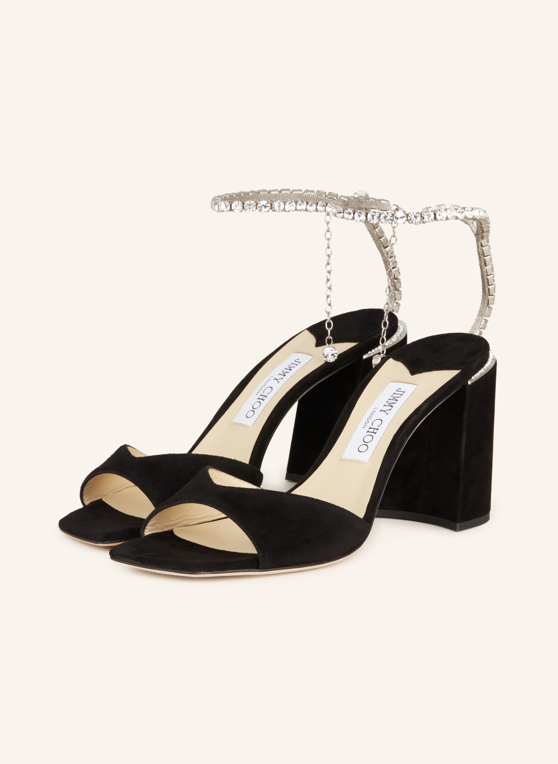 Jimmy Choo Sandaletten Saeda 85 Mit Schmucksteinen schwarz Jimmy Choo Sandaletten Saeda 85 Mit Schmucksteinen schwarz von Jimmy Choo