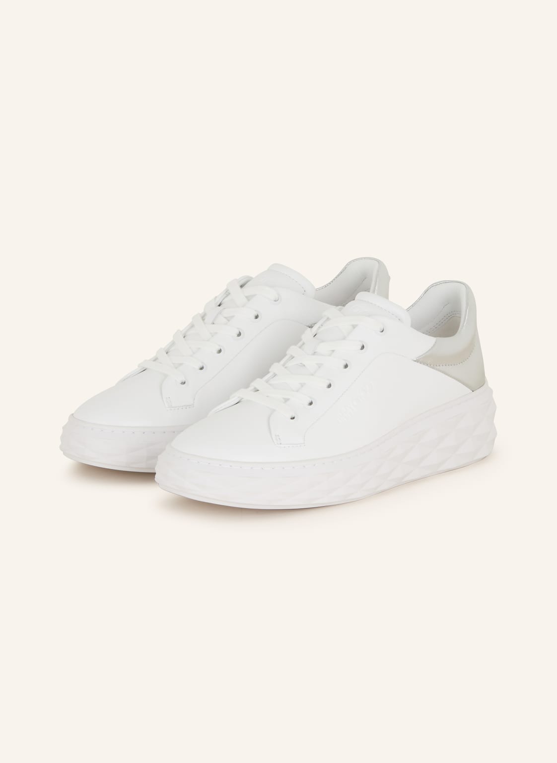 Jimmy Choo Sneaker Diamond Maxi weiss von Jimmy Choo