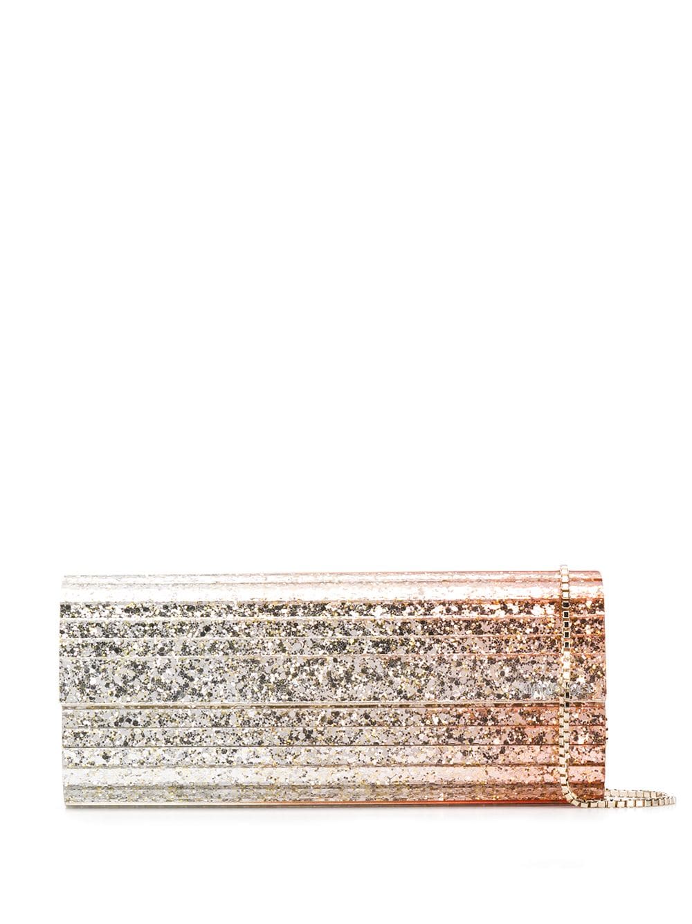 Jimmy Choo Sweetie glitter clutch - Gold von Jimmy Choo