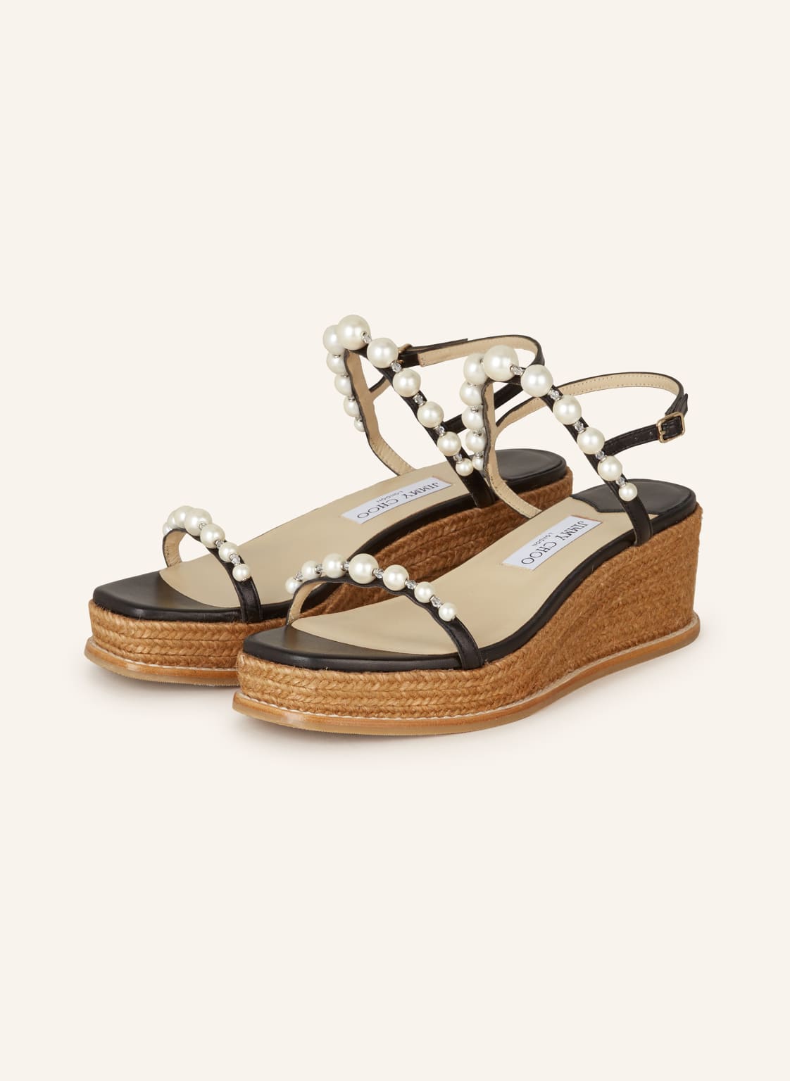 Jimmy Choo Wedges Amatuus 60 Mit Schmuckperlen schwarz von Jimmy Choo