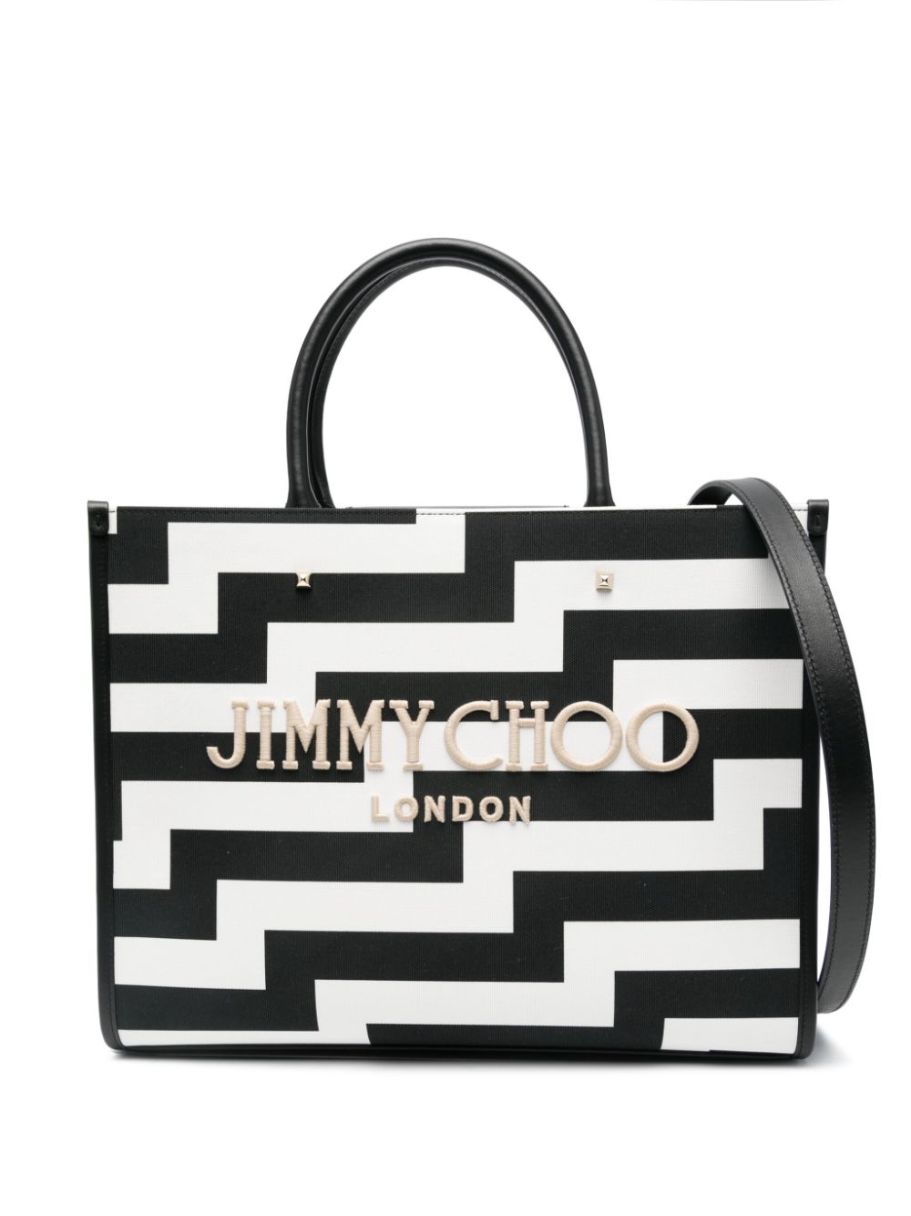 Jimmy Choo medium Avenue tote bag - White von Jimmy Choo