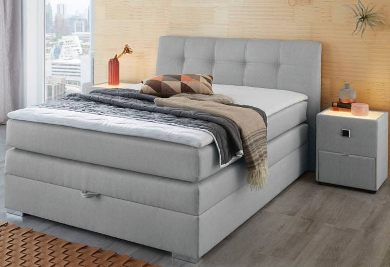 Jockenhöfer Gruppe Boxspringbett »Amelie«, mit Bettkasten und Topper, erhältlich in 120 & 140cm Breite von Jockenhöfer Gruppe