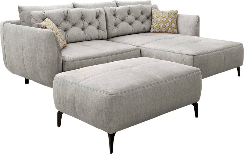 Jockenhöfer Gruppe Ecksofa Salo, im Retrolook, mit 5 Rücken-/Zierkissen von Jockenhöfer Gruppe
