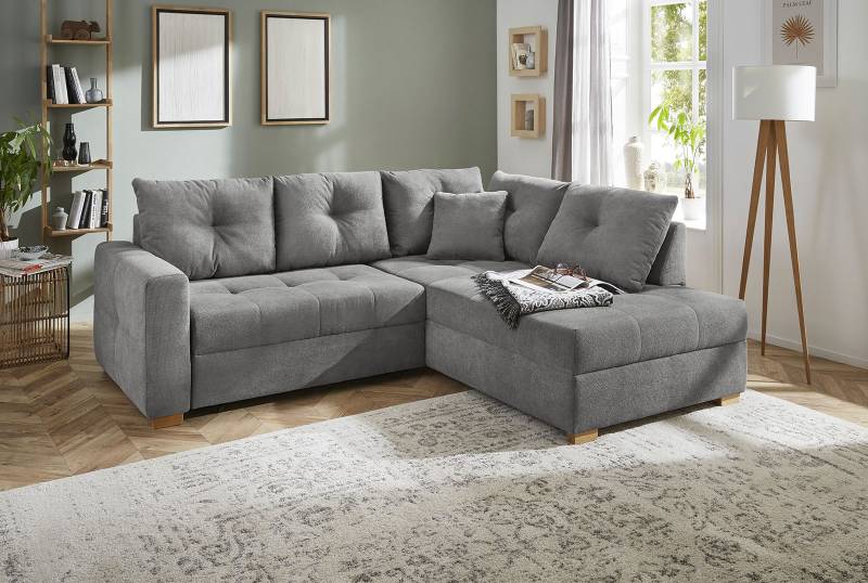 Jockenhöfer Gruppe Ecksofa »Heidelberg L-Form«, inklusive Bettfunktion, Bettkasten, Ottomane links oder rechts von Jockenhöfer Gruppe