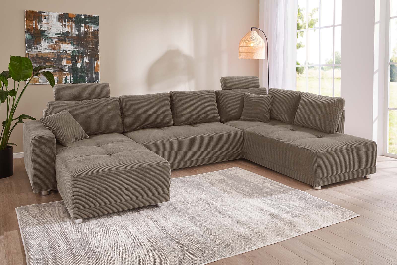 Jockenhöfer Gruppe Wohnlandschaft »Orlando U-Form«, mit Federkern, Bettfunktion und Bettkasten, inklusive 2 Kopfstützen Jockenhöfer Gruppe Wohnlandschaft »Orlando U-Form«, mit Federkern, Bettfunktion und Bettkasten, inklusive 2 Kopfstützen von Jockenhöfer Gruppe