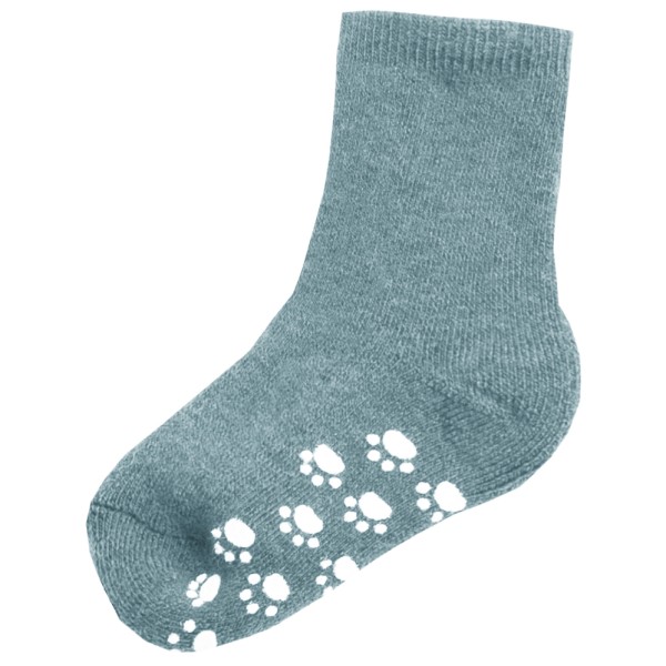 Joha - Kid's 721 Wool Sock Anti-Slip - Hüttenschuhe Gr 19-22 türkis von Joha