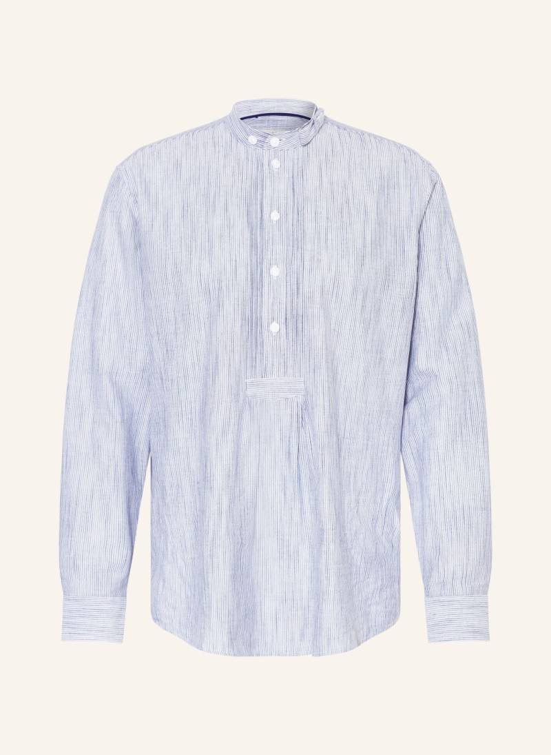 Johann & Johanna Trachtenhemd Comfort Fit Mit Stehkragen blau von Johann & Johanna