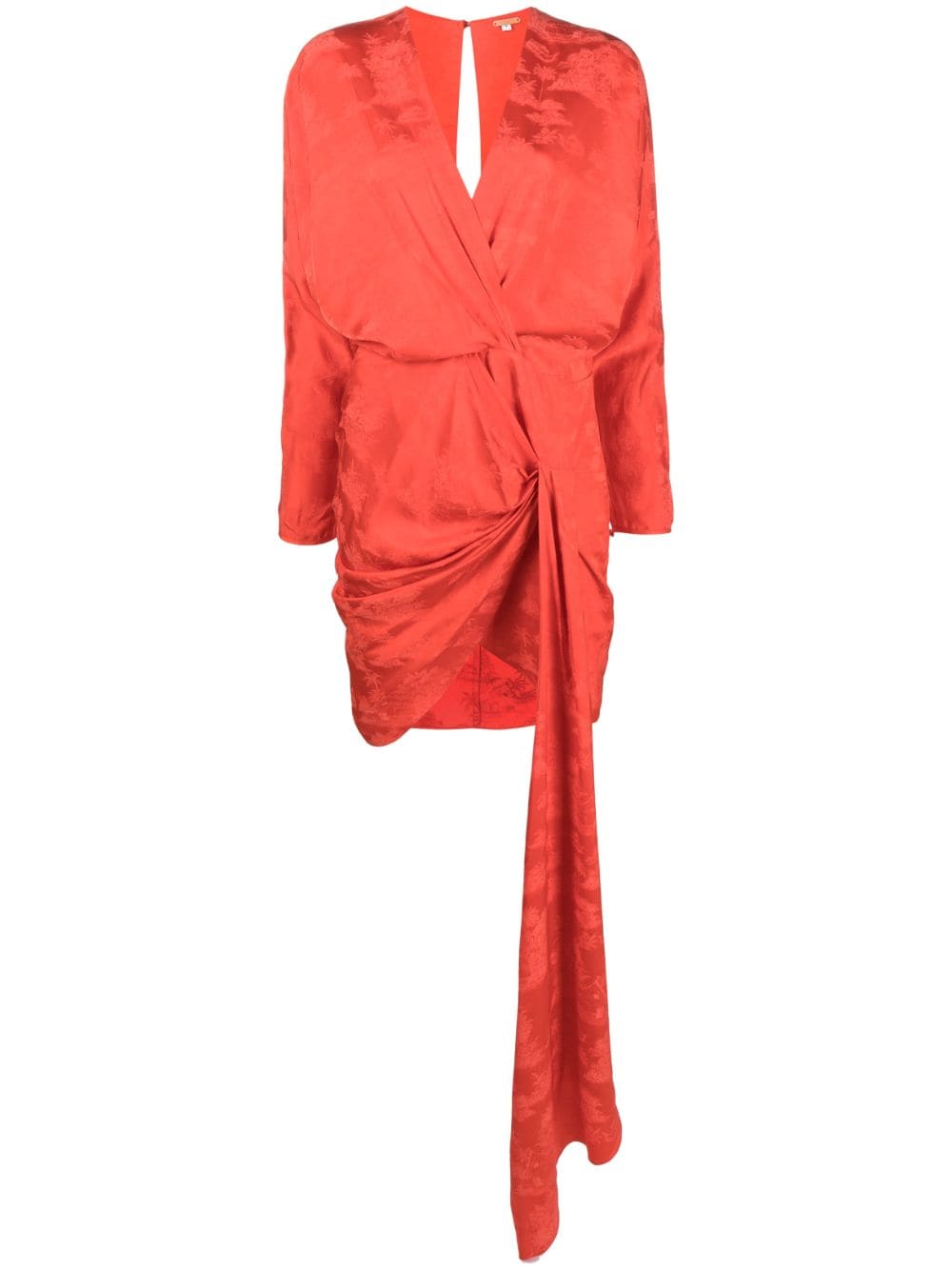 Johanna Ortiz draped satin mini dress - Red von Johanna Ortiz