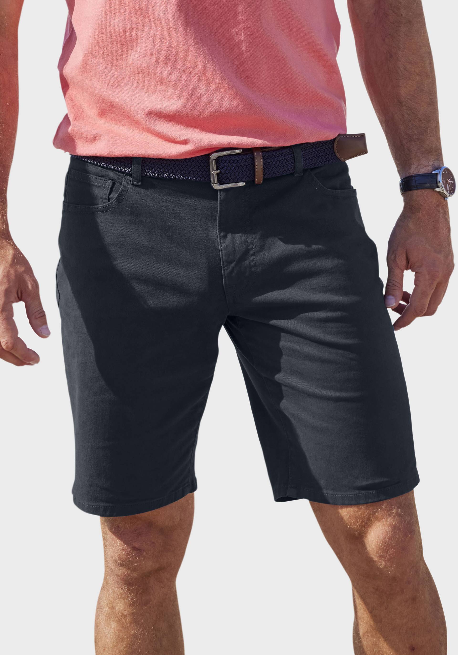 John Devin 5-Pocket-Hose, aus angenehm weicher Stretchqualität - farbige Jeans-Shorts von John Devin