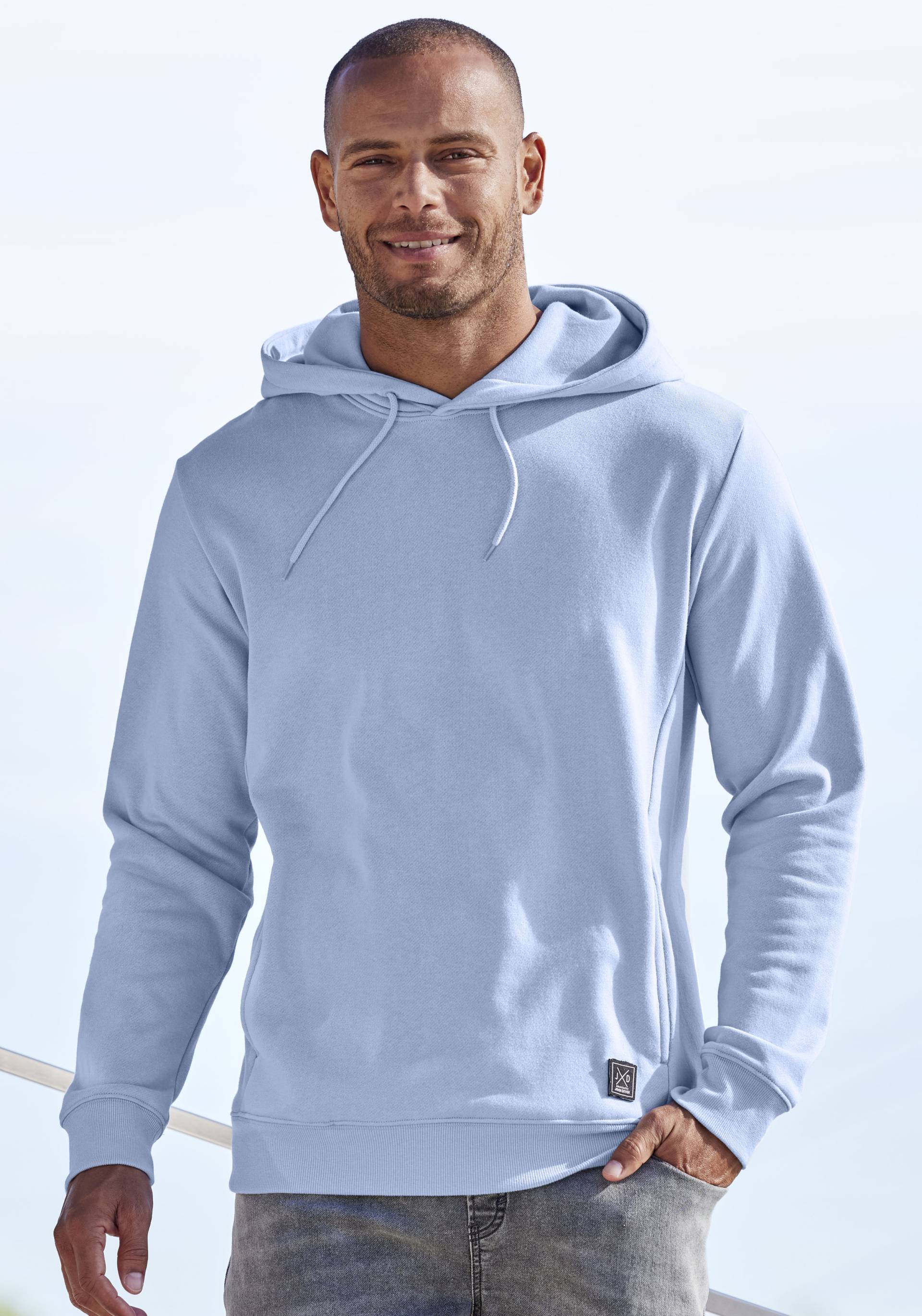John Devin Hoodie, Langarm, Sweatshirt mit Rundhals und Kapuze, Baumwollmischung John Devin Hoodie, Langarm, Sweatshirt mit Rundhals und Kapuze, Baumwollmischung von John Devin