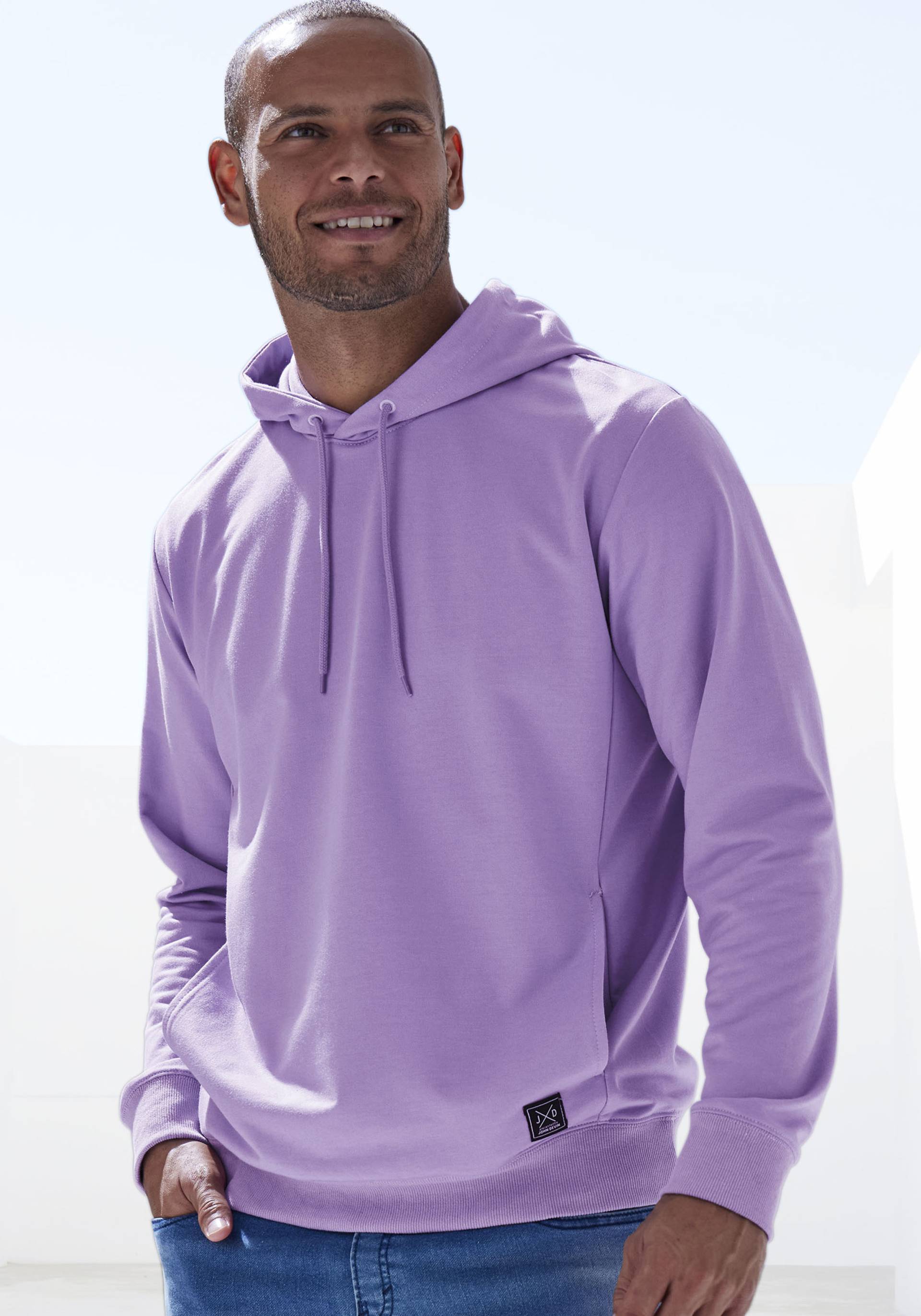 John Devin Hoodie, Langarm, Sweatshirt mit Rundhals und Kapuze, Baumwollmischung John Devin Hoodie, Langarm, Sweatshirt mit Rundhals und Kapuze, Baumwollmischung von John Devin