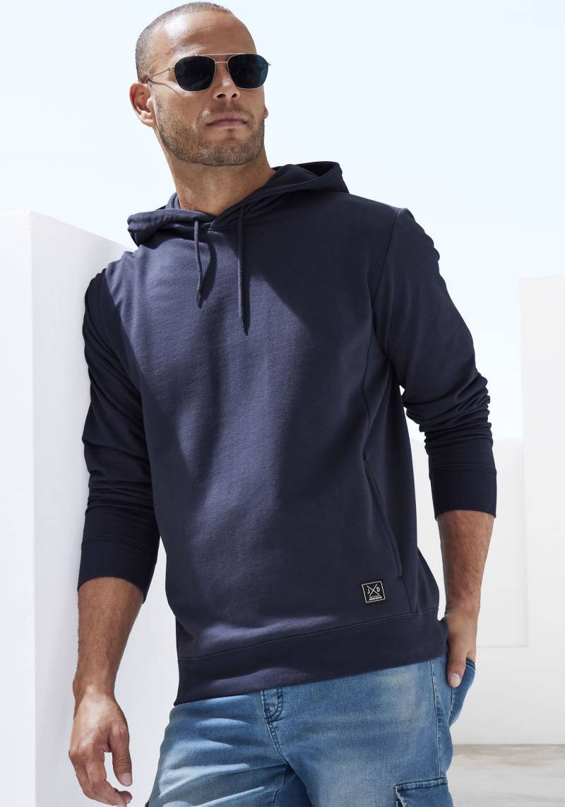 John Devin Hoodie, Langarm, Sweatshirt mit Rundhals und Kapuze, Baumwollmischung von John Devin