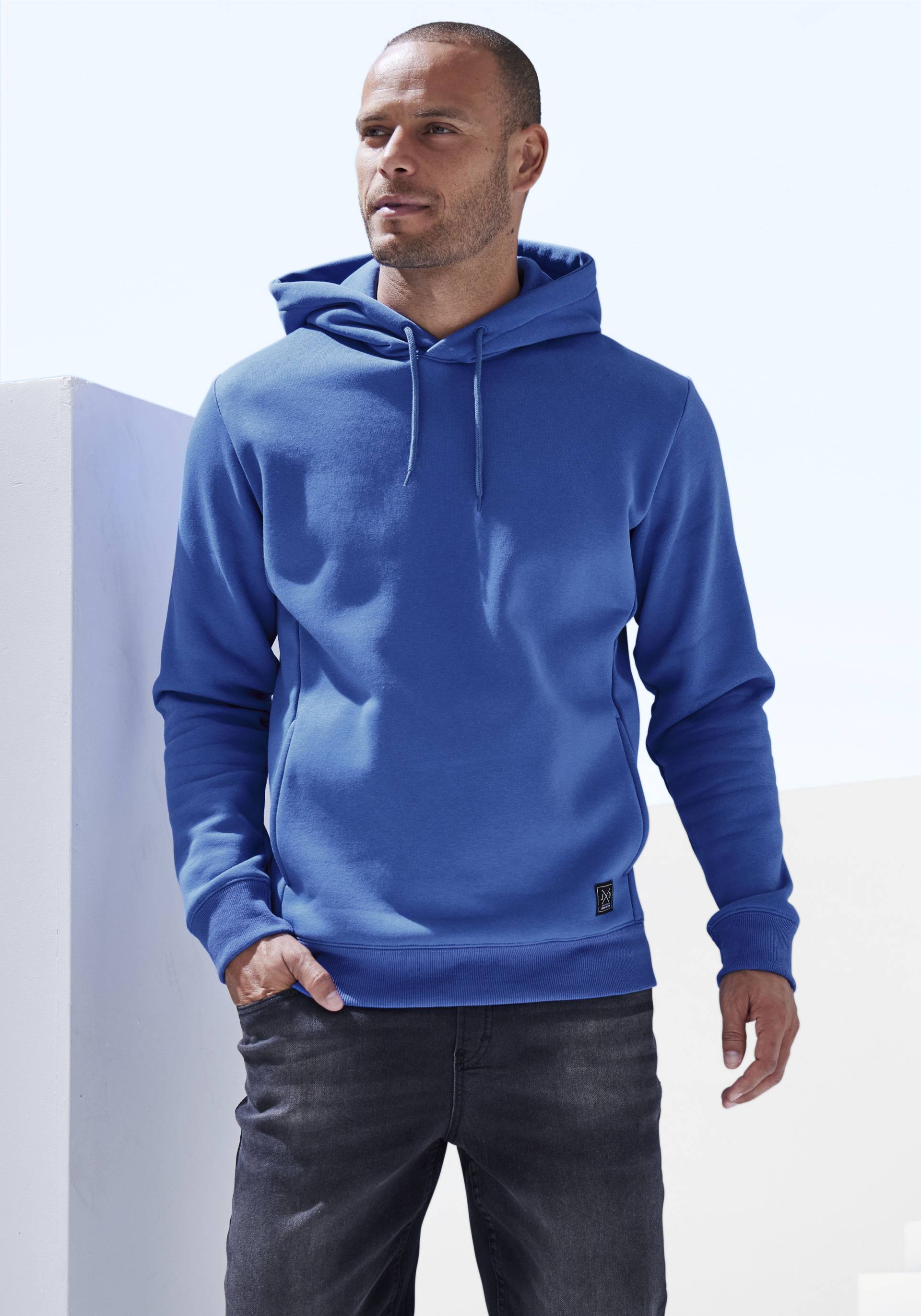 John Devin Hoodie, Langarm, Sweatshirt mit Rundhals und Kapuze, Baumwollmischung John Devin Hoodie, Langarm, Sweatshirt mit Rundhals und Kapuze, Baumwollmischung von John Devin