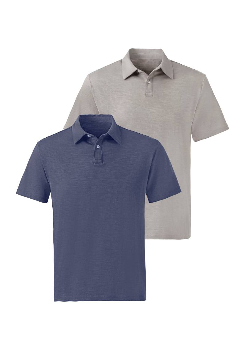 John Devin Poloshirt, (Packung, 2 tlg., 2er-Pack), aus besonderer slub-yarn Qualität von John Devin