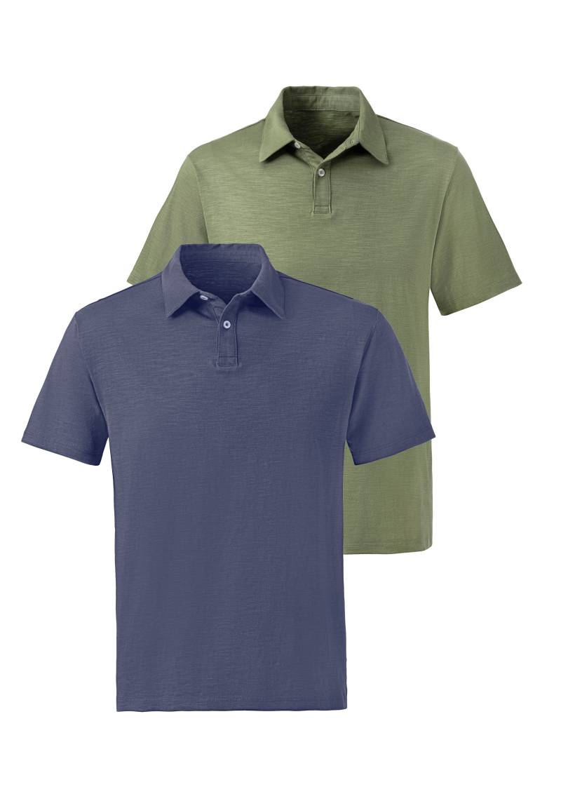 John Devin Poloshirt, (Packung, 2 tlg., 2er-Pack), aus besonderer slub-yarn Qualität von John Devin