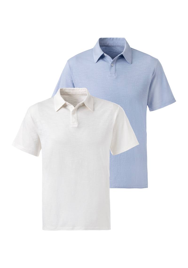 John Devin Poloshirt, (Packung, 2 tlg., 2er-Pack), aus besonderer slub-yarn Qualität von John Devin