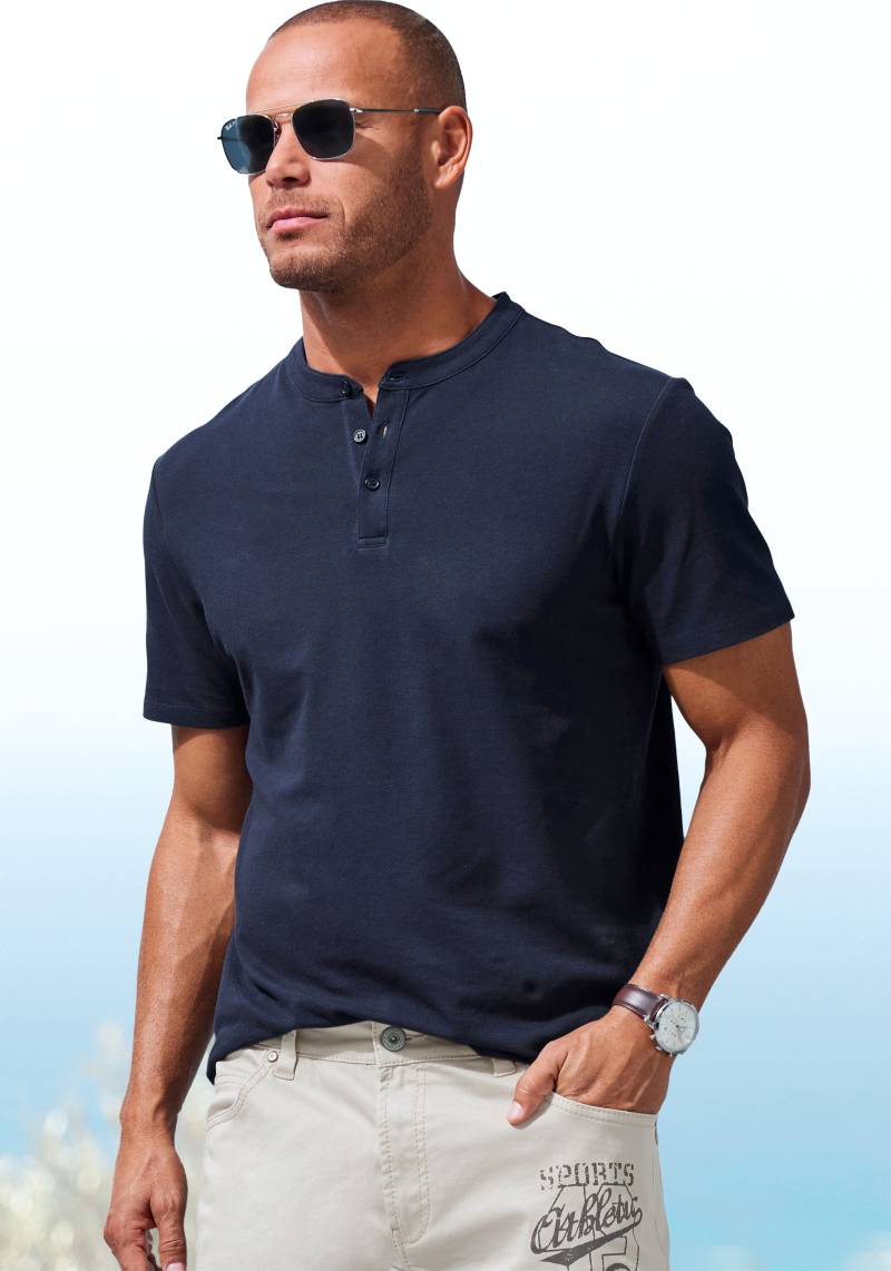 John Devin Poloshirt »mit Stehkragen,«, Regular-Fit, aus Baumwoll-Piqué von John Devin