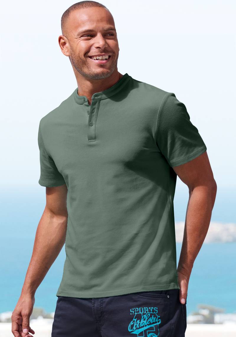 John Devin Poloshirt »mit Stehkragen,«, Regular-Fit, aus Baumwoll-Piqué von John Devin