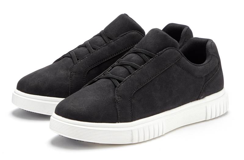 John Devin Sneaker »Freizeitschuh, Slip-On Sneaker«, mit elastischen Bändern für schnelles Reinschlüpfen, Unisex VEGAN von John Devin