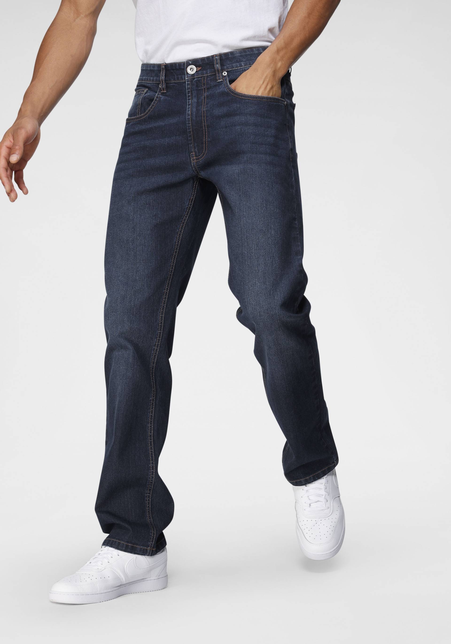 John Devin Straight-Jeans, mit leichter Waschung von John Devin