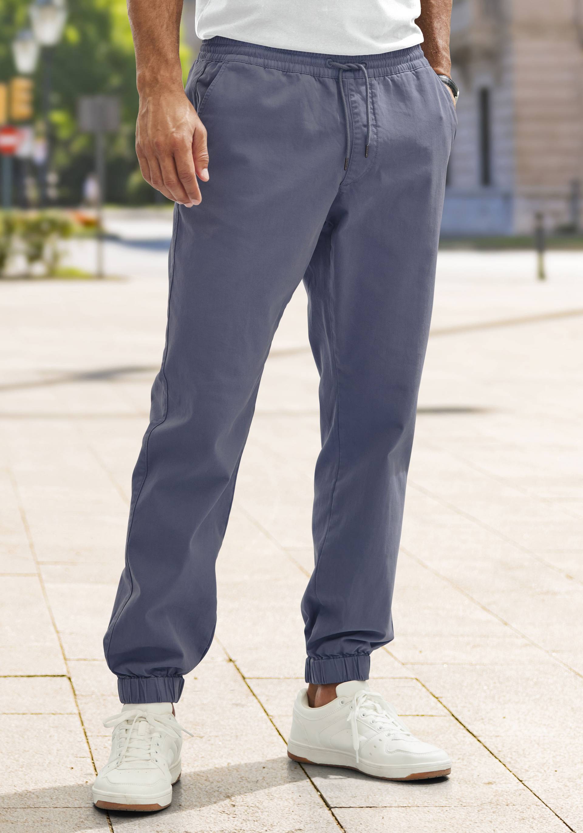 John Devin Stretch-Hose »Jogg Pants«, mit normaler Leibhöhe aus elastischer Baumwoll-Qualität von John Devin
