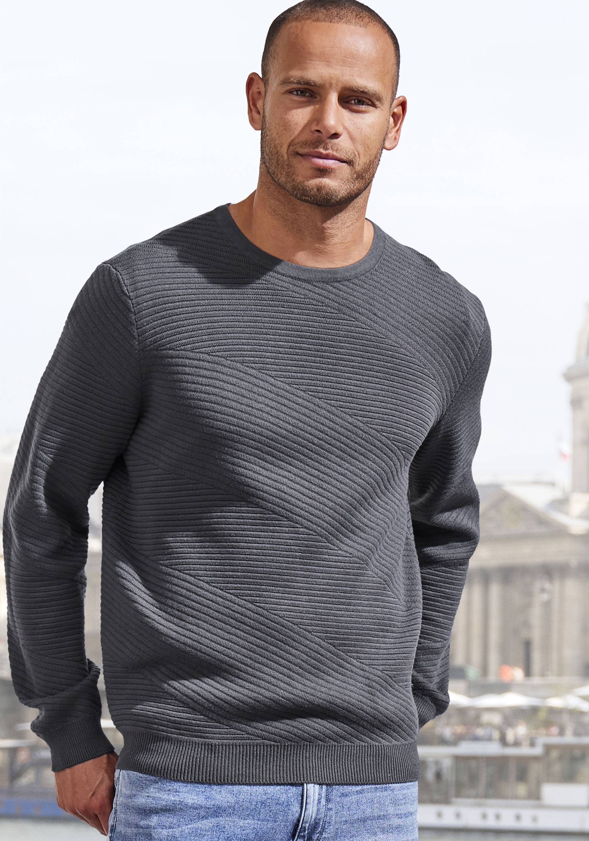 John Devin Strickpullover, Pullover aus weichem Strukturstrick John Devin Strickpullover, Pullover aus weichem Strukturstrick von John Devin