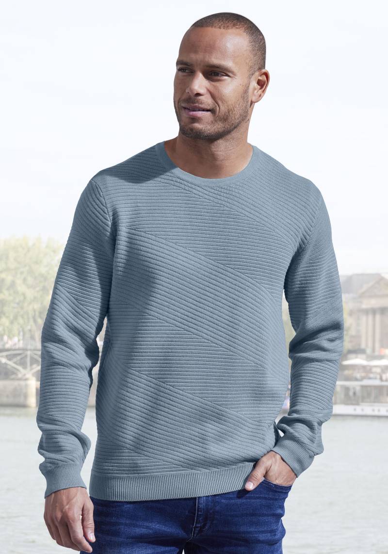 John Devin Strickpullover, Pullover aus weichem Strukturstrick von John Devin