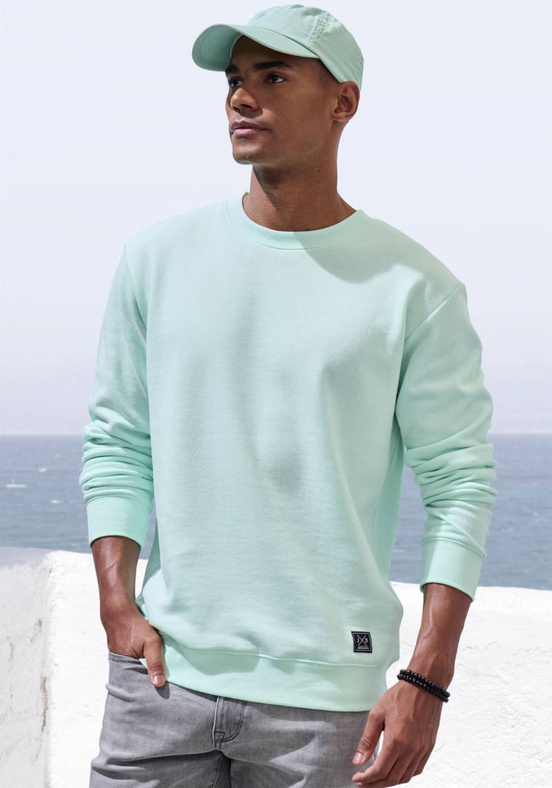 John Devin Sweatshirt, Langarm, Sweatshirt mit Rundhals, Baumwollmischung von John Devin