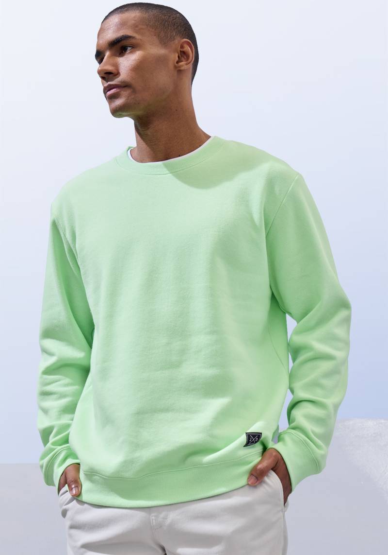 John Devin Sweatshirt, Langarm, Sweatshirt mit Rundhals, Baumwollmischung von John Devin