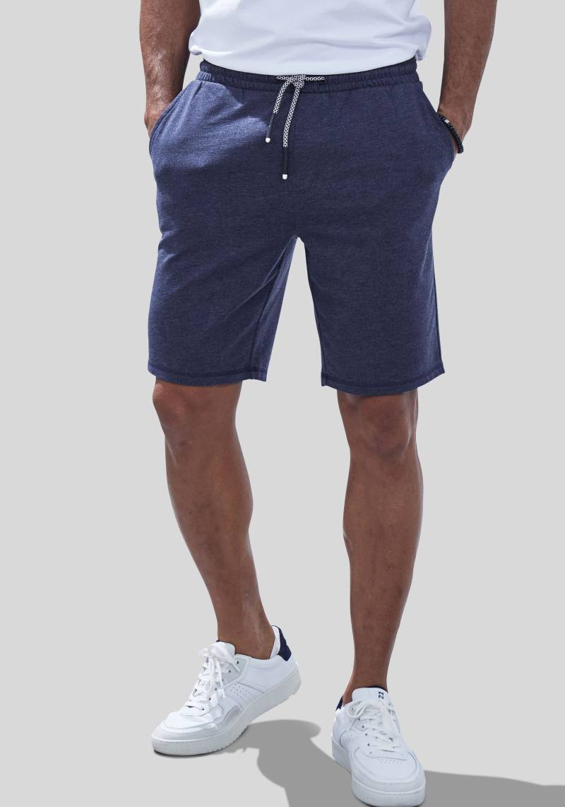John Devin Sweatshorts »weit geschnitten«, in Melange-Optik aus Baumwoll-Mix von John Devin