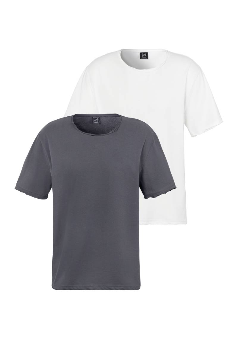 John Devin T-Shirt, (Packung, 2), Relaxed Fit, Kurzarm, Freizeitshirt mit Rundhals aus reiner Baumwolle von John Devin
