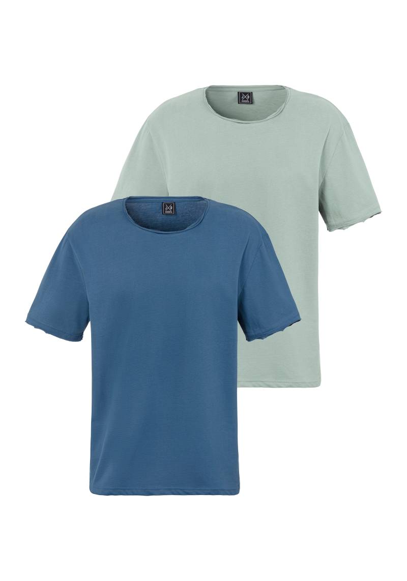 John Devin T-Shirt, (Packung, 2), Relaxed Fit, Kurzarm, Freizeitshirt mit Rundhals aus reiner Baumwolle von John Devin