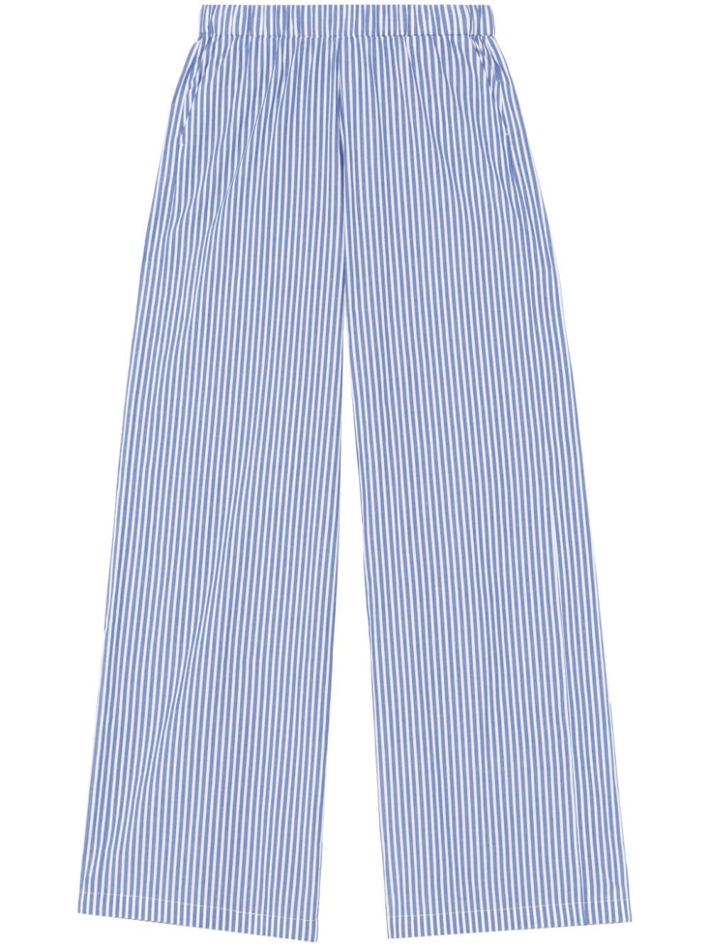 John Elliott Leisure striped cotton trousers - Blue von John Elliott