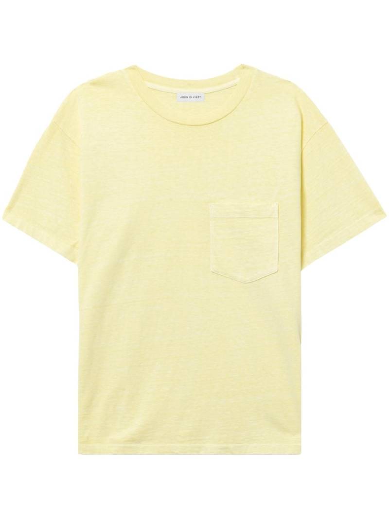 John Elliott chest-pocket T-shirt - Yellow von John Elliott