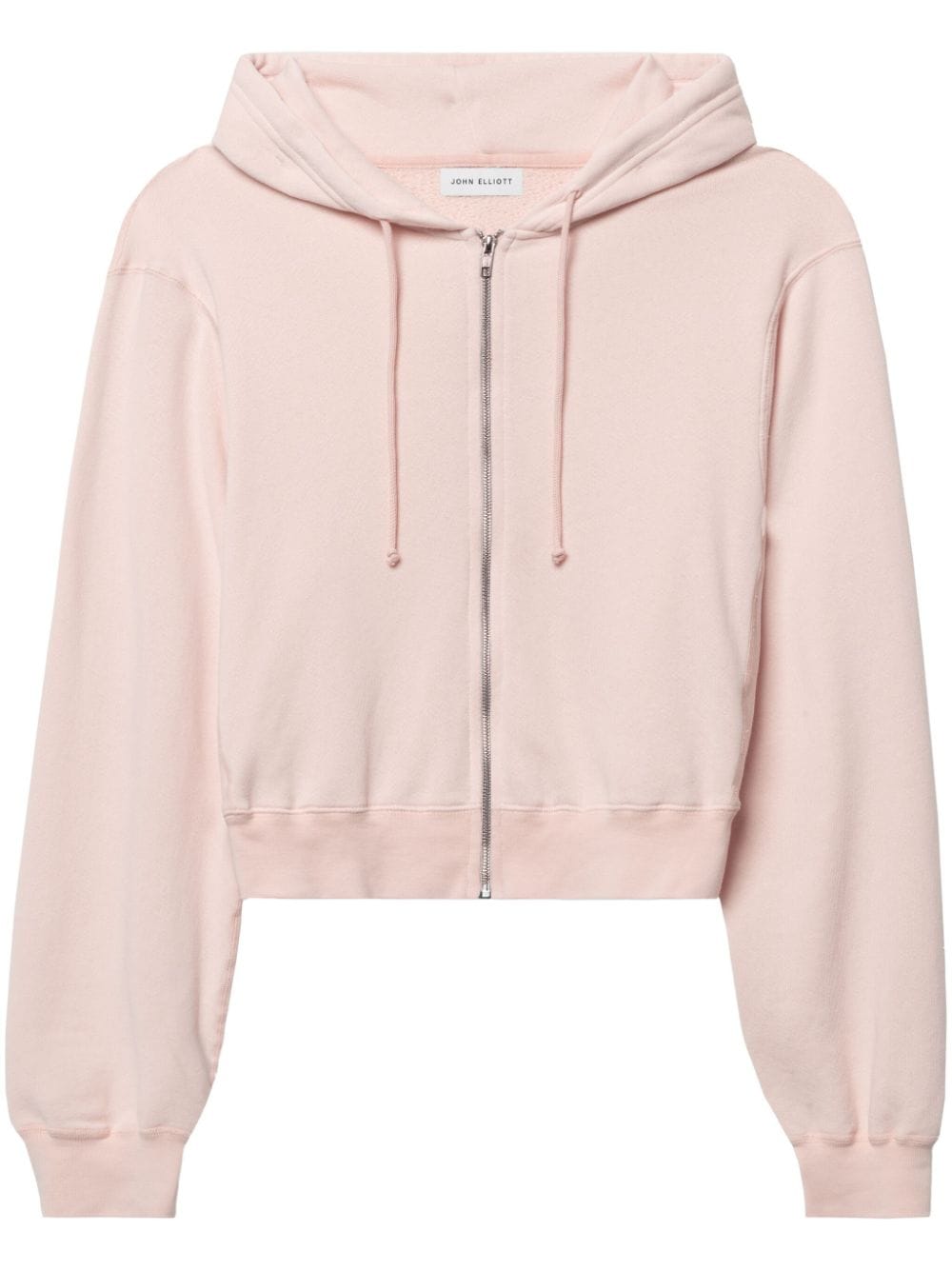 John Elliott cropped zip-up hoodie - Pink von John Elliott