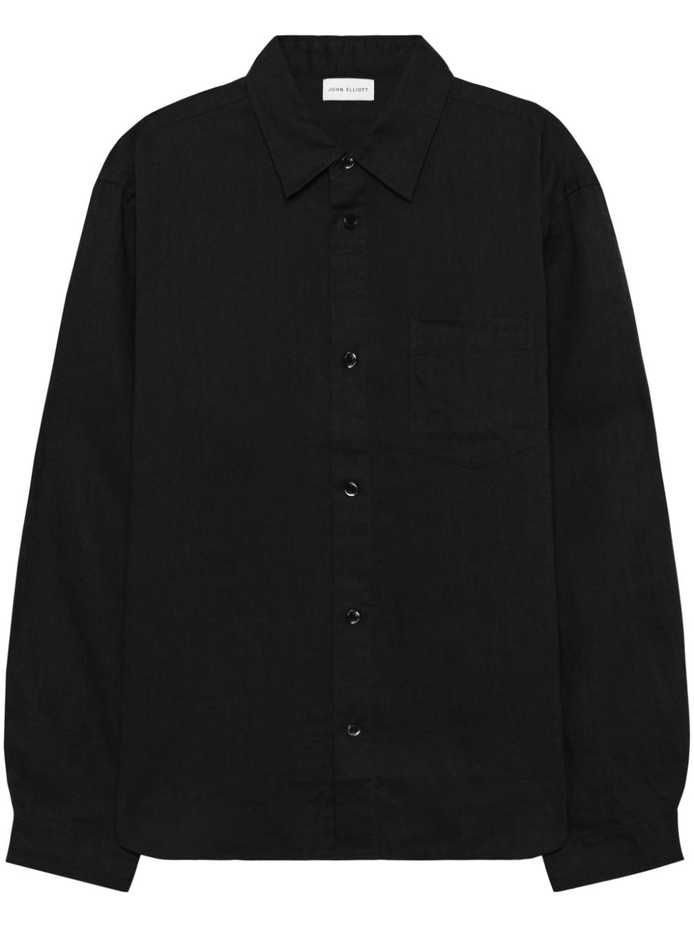 John Elliott long-sleeve linen shirt - Black von John Elliott