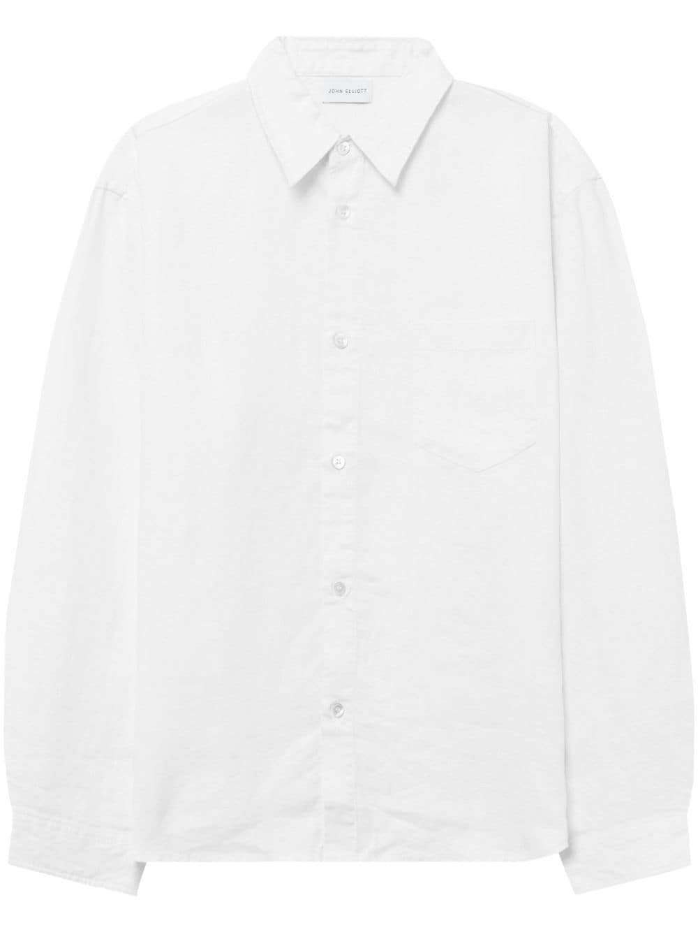 John Elliott long-sleeve linen shirt - White von John Elliott
