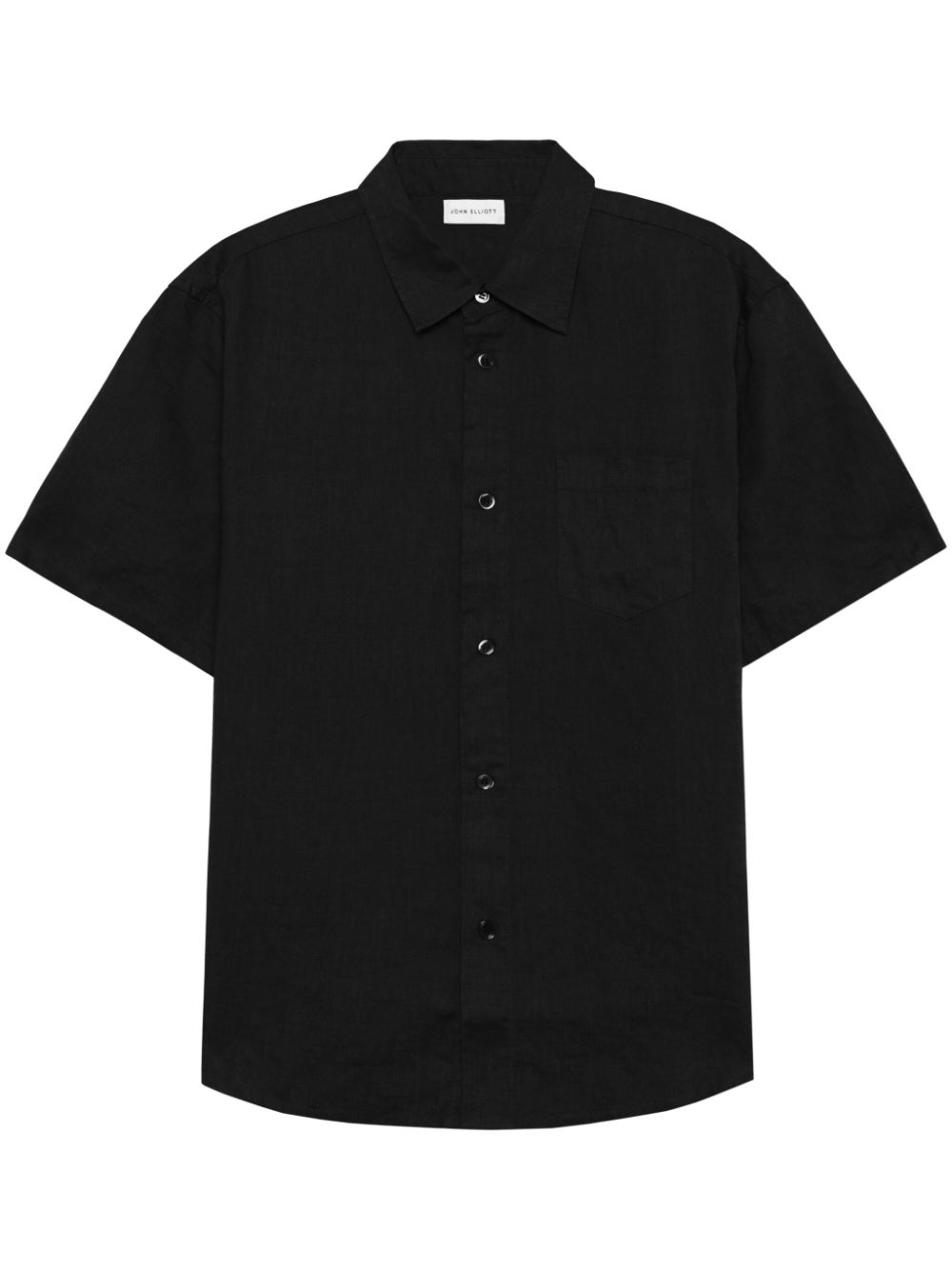 John Elliott short-sleeve linen shirt - Black von John Elliott