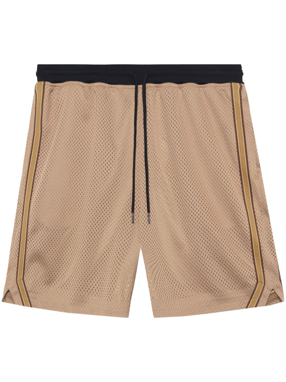 John Elliott stripe-detail mesh shorts - Brown von John Elliott