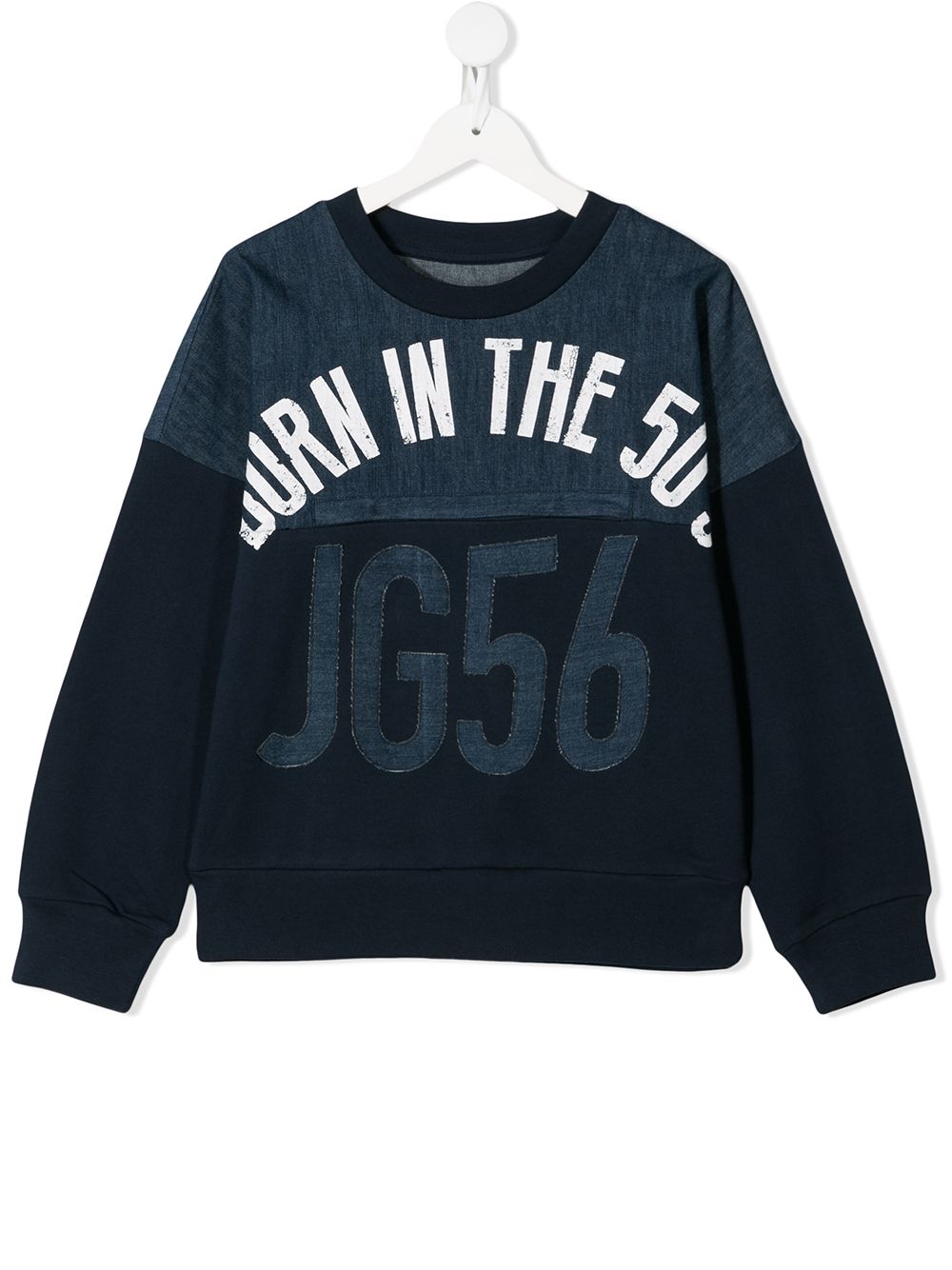 John Galliano Kids printed sweatshirt - Blue von John Galliano Kids