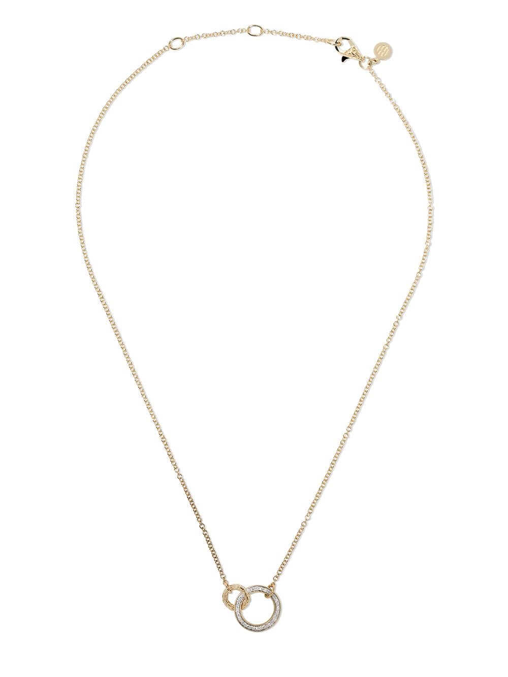 John Hardy 18kt yellow gold Classic Chain diamond necklace von John Hardy