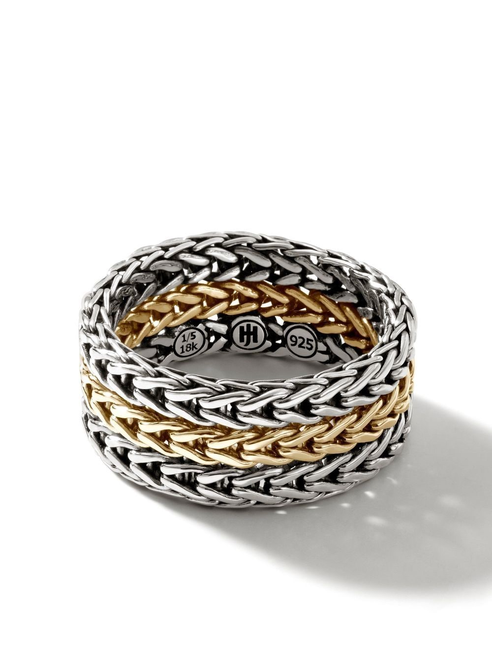 John Hardy 18kt yellow gold Classic Chain ring - Silver von John Hardy