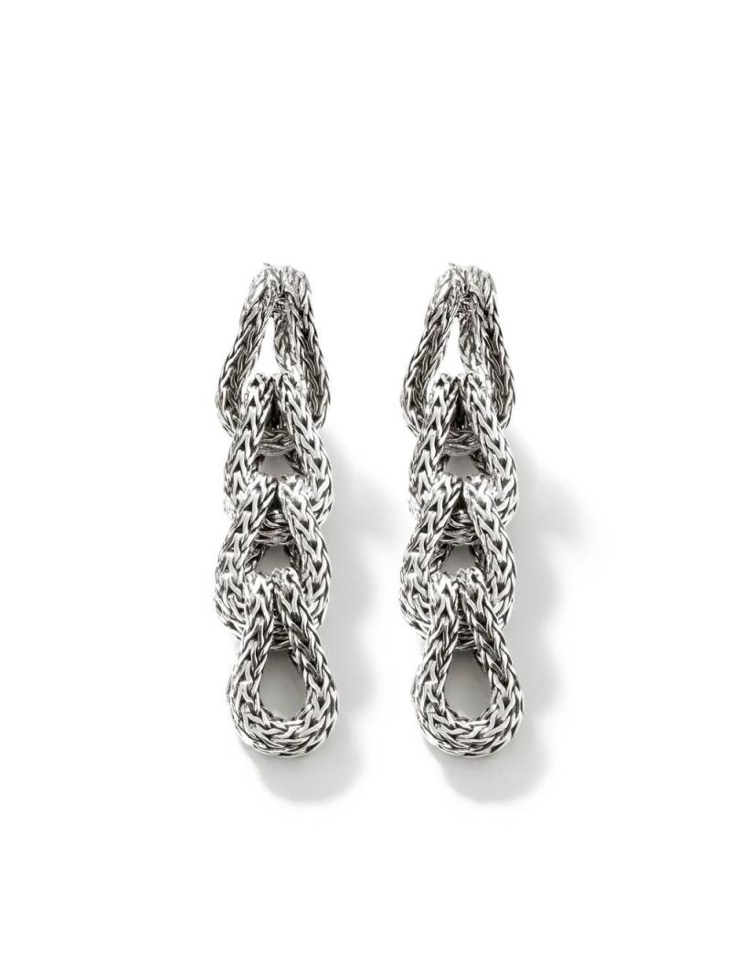 John Hardy Asli Link drop earrings - Silver von John Hardy