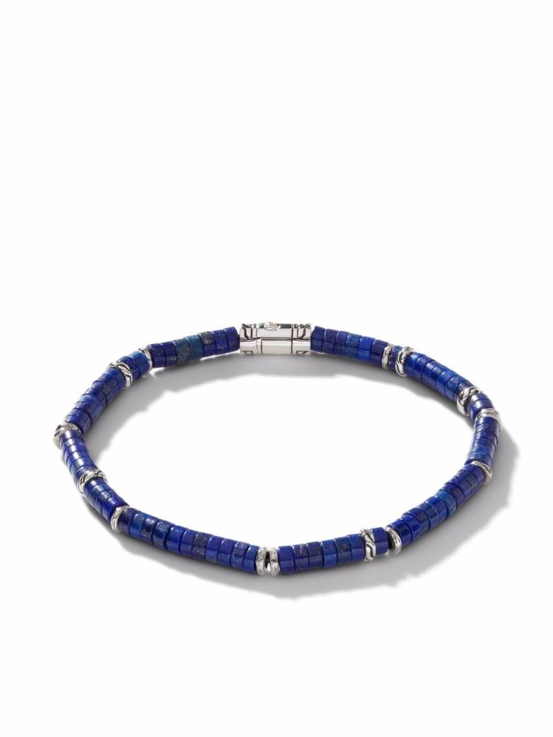 John Hardy Classic Chain Heishi Silver bead bracelet - Blue von John Hardy