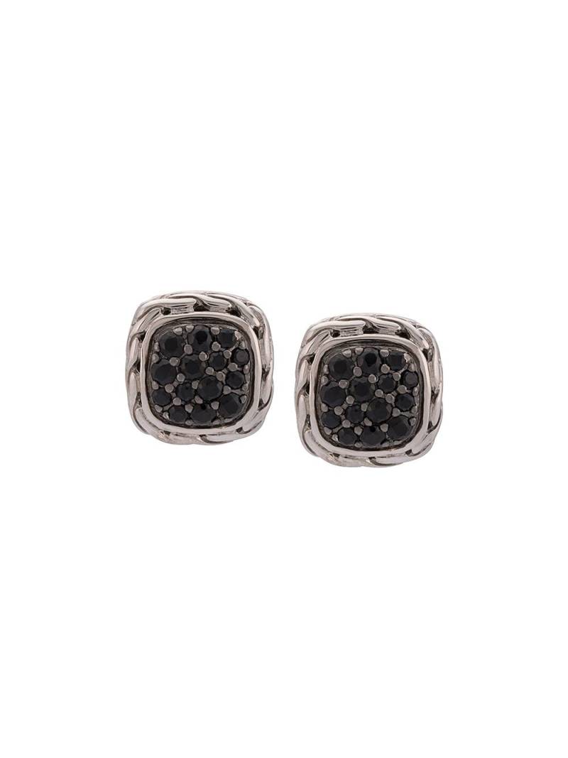 John Hardy Carved Chain sapphire stud earrings - Silver von John Hardy