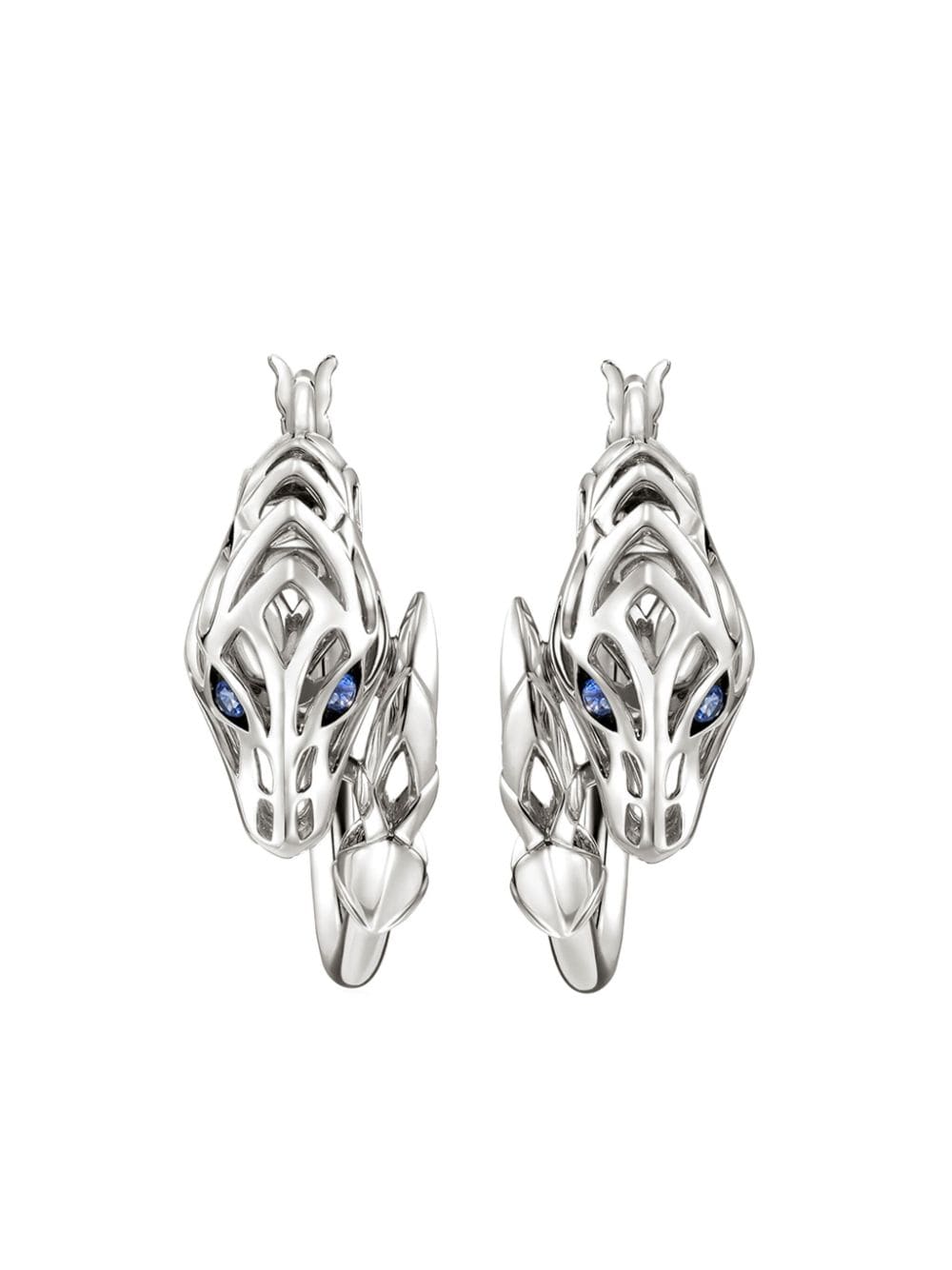 John Hardy Naga sterling-silver hoop earrings von John Hardy