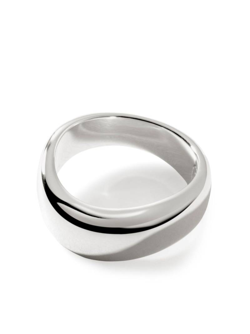 John Hardy Surf logo-engraved band ring - Silver von John Hardy