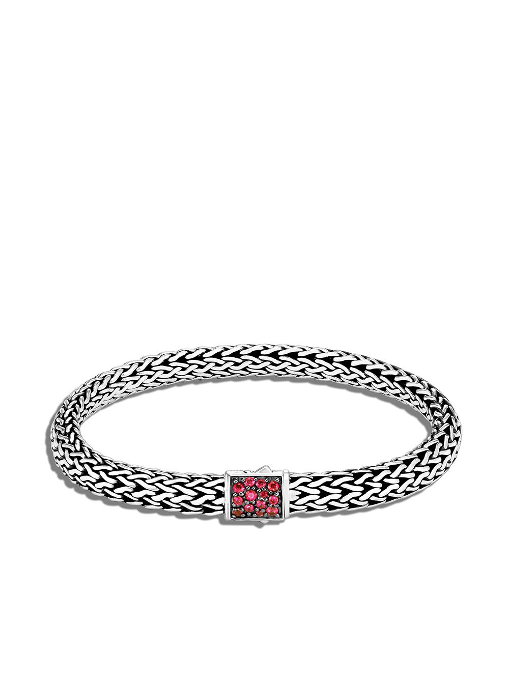 John Hardy silver small Classic Chain reversible bracelet von John Hardy