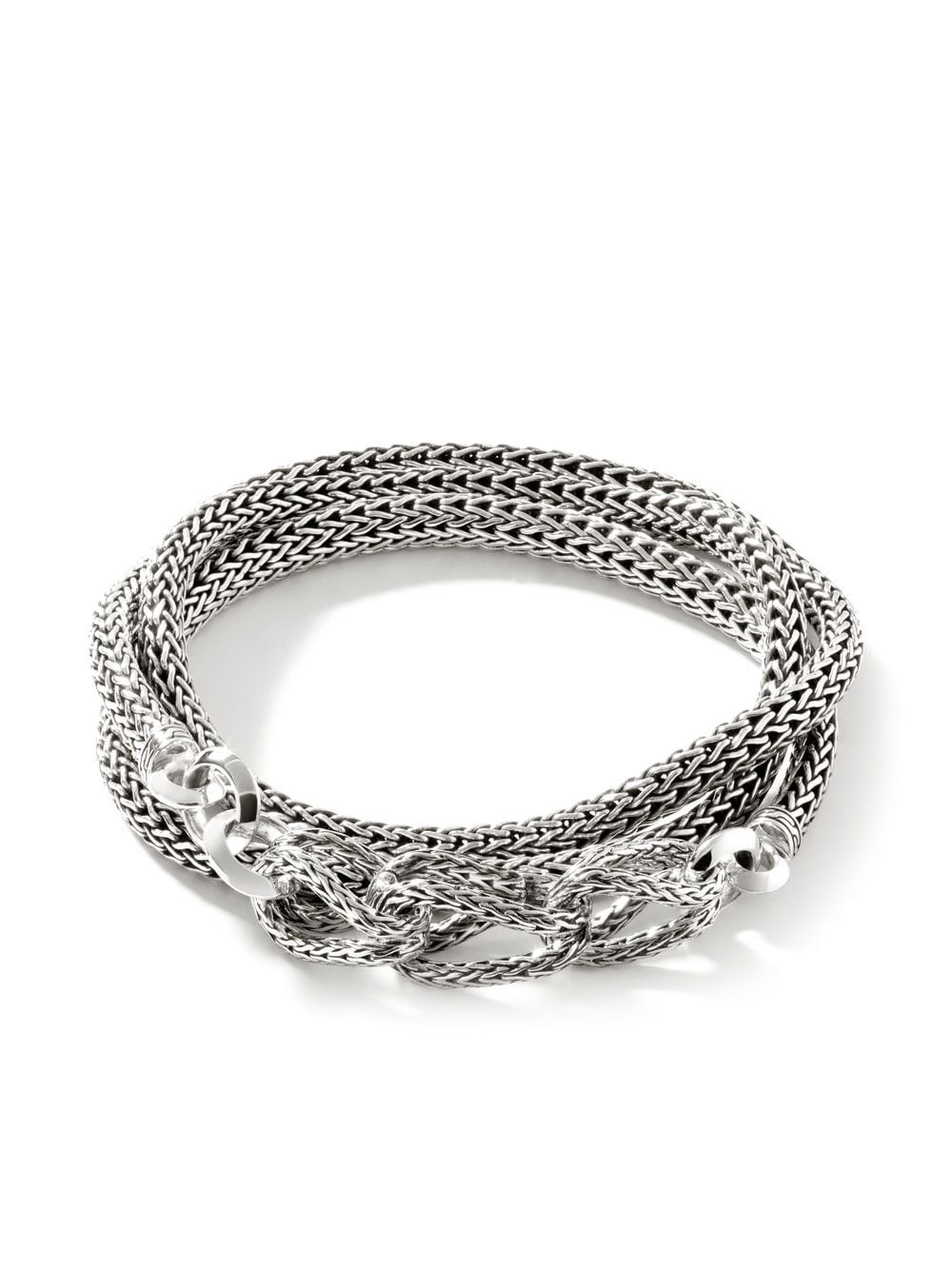 John Hardy Asli Link 5mm triple wrap bracelet - Silver von John Hardy